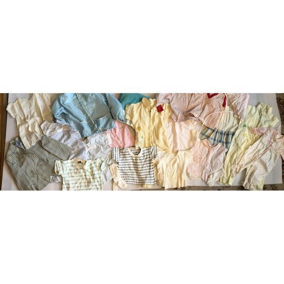 Lot Of Retro Vintage 50's 60's 70s Clothing Baby To Toddler 30 PiecesSee Pics!